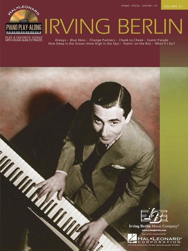 Irving Berlin Piano Play Along Bk/cd Vol 42