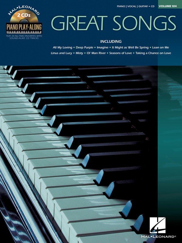 Great Songs Piano Play Along Bk/cd V104