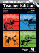 MODERN BAND METHOD TEACHER EDITION BK 1 BK/OLM