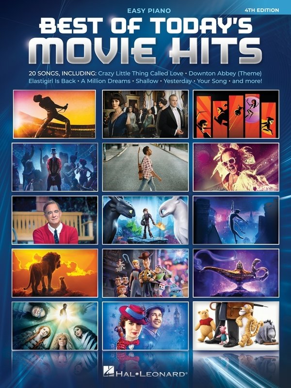BEST OF TODAYS MOVIE HITS EASY PIANO 4TH EDITION