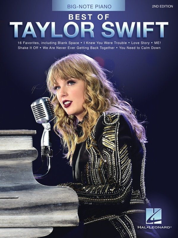 Best of Taylor Swift Big Note Piano 2nd Edition