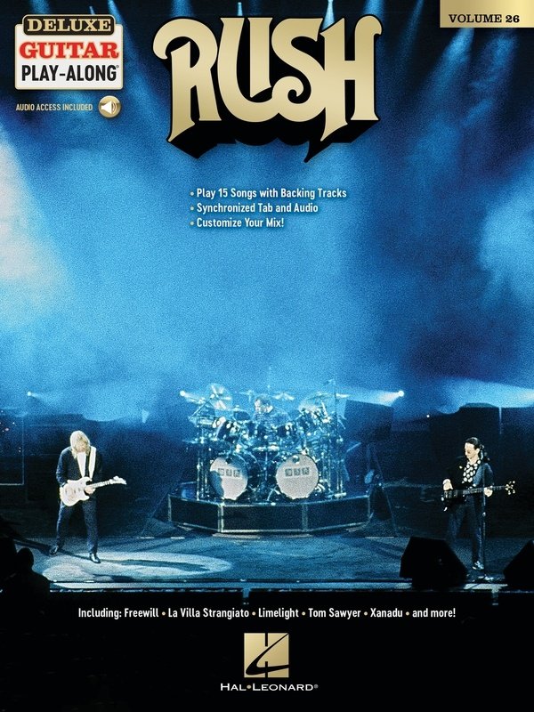 Rush Deluxe Guitar Playalong V26 Bk/ola