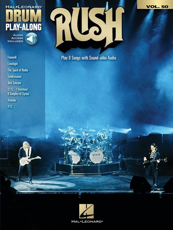 Rush Drum Playalong V50 Bk/ola