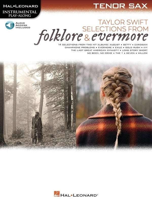Taylor Swift - Selections Folklore/evermore Tenor Sax Bk/ola