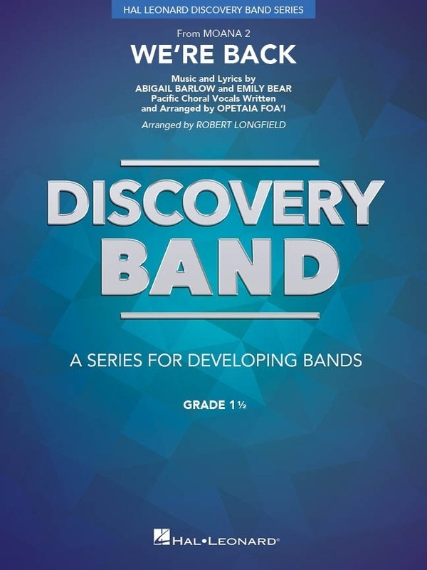 Were Back for Moana 2 Concert Band Cb1.5 Sc/pts