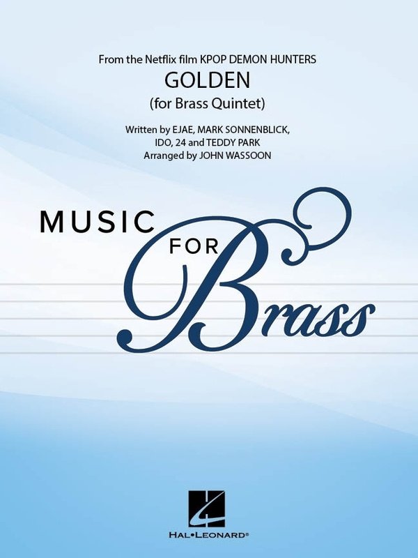 Golden (from Kpop Demon Hunters) for Brass Quintet Sc/pts