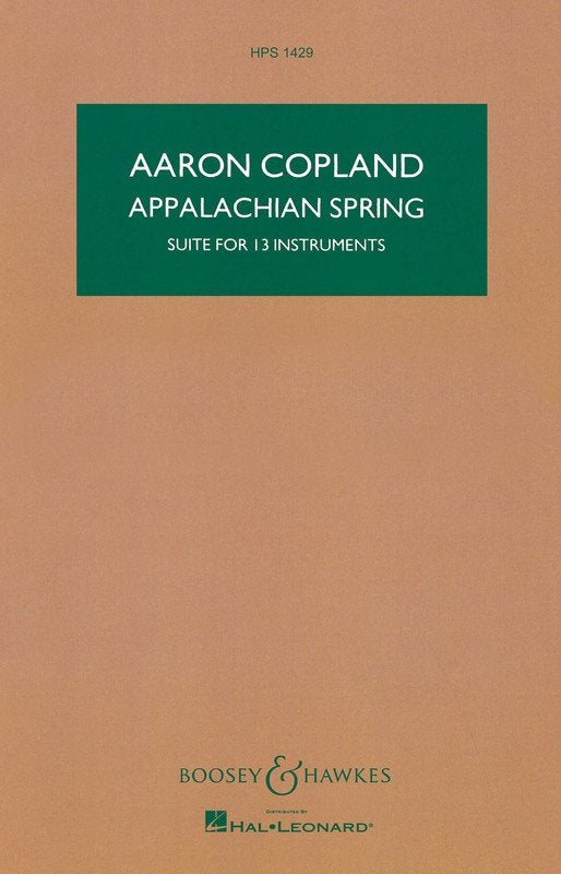 Copland - Appalachian Spring Study Score
