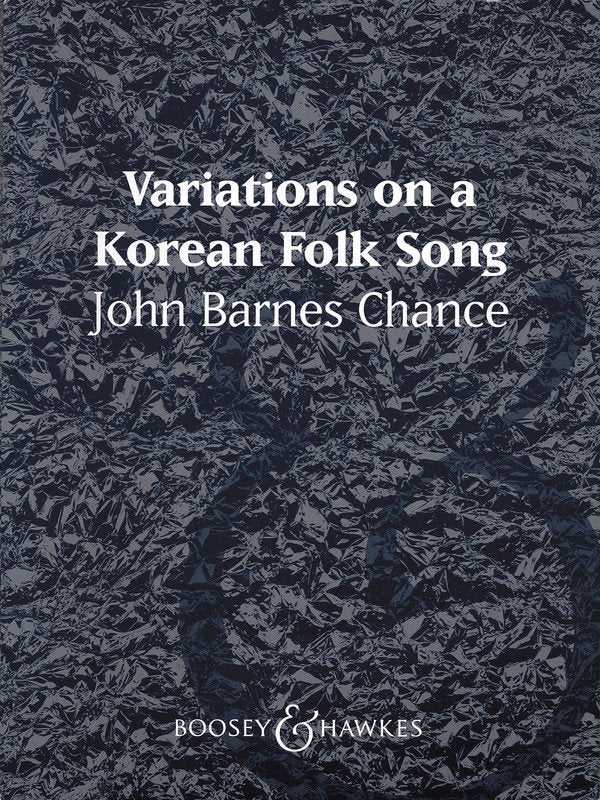 Variations on a Korean Folk Song Sc/pt