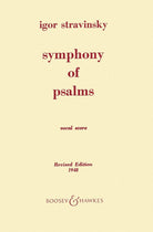 Stravinsky - Symphony of Psalms Vocal Score