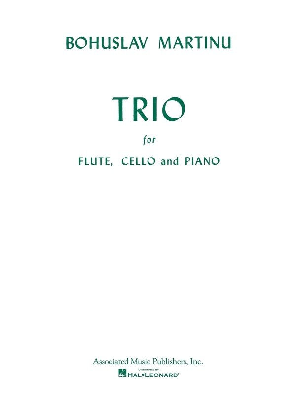 Martinu - Trio C Major Flute/cello/piano
