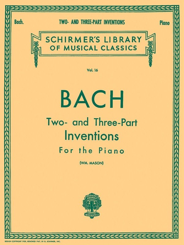 Bach - 2 and 3 Inventions for Piano Ed Mason