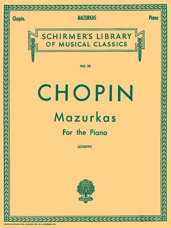 Chopin - Mazurkas for Piano Ed Joseffy