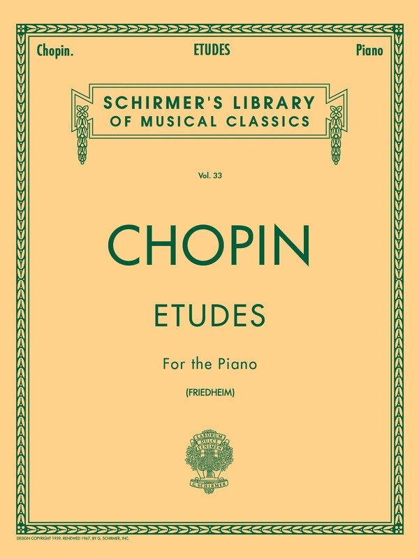Chopin - Etudes for Piano Ed Friedheim