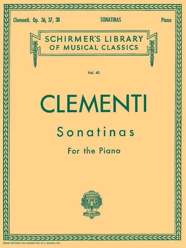 Clementi - 12 Sonatinas Op 36, 37, 38 Piano
