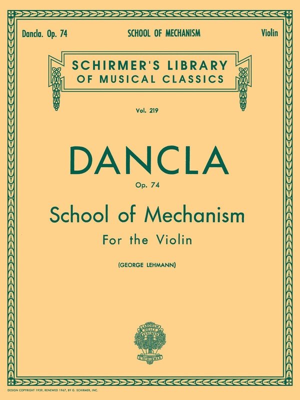 Dancla - School of Mechanism Op 74 for Violin