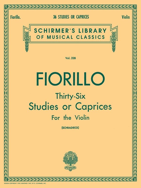 Fiorillo - 36 Studies or Caprices for Violin