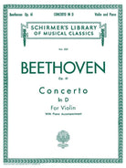 Beethoven - Concerto D Major Op 61 Violin/piano