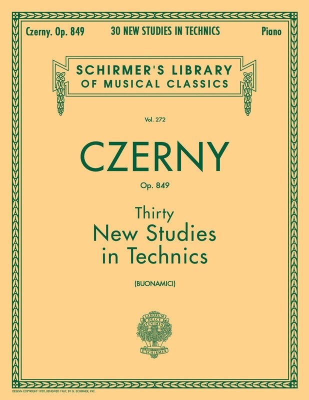 Czerny - 30 New Studies in Technics Op 849 Piano