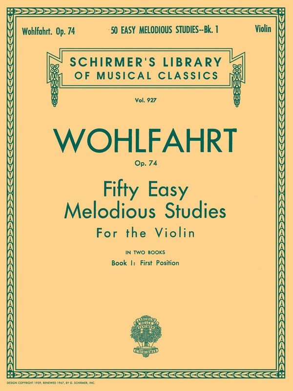 Wohlfahrt - Melodious Studies Op 74 Bk 1 Violin