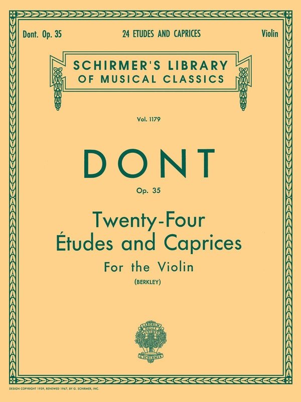 Dont - 24 Etudes and Caprices Op 35 Violin