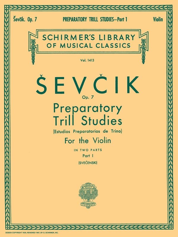 Sevcik - Preparatory Trill Studies Op 7 Bk 1 Violin
