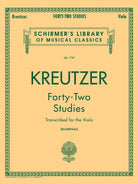Kreutzer - 42 Etudes Transcribed for Viola
