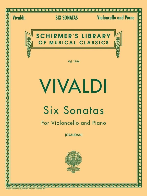 Vivaldi - 6 Sonatas for Cello/piano