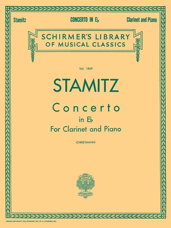 Stamitz - Concerto E Flat Clarinet/piano