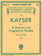 Kayser - 36 Elementary & Progressive Studies Viola