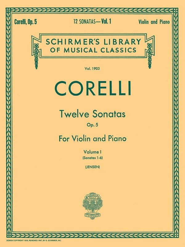 Corelli - 12 Sonatas Op 5 Vol 1 Violin/piano