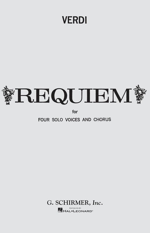 Verdi - Requiem Vocal Score