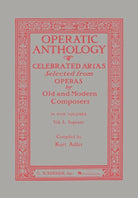 Operatic Anthology Vol 1 Soprano Ed Adler