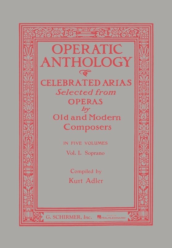 Operatic Anthology Vol 1 Soprano Ed Adler