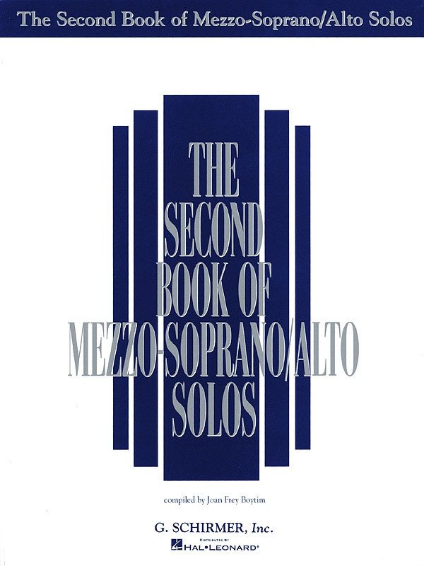 Second Book Mezzo Soprano/alto Solos