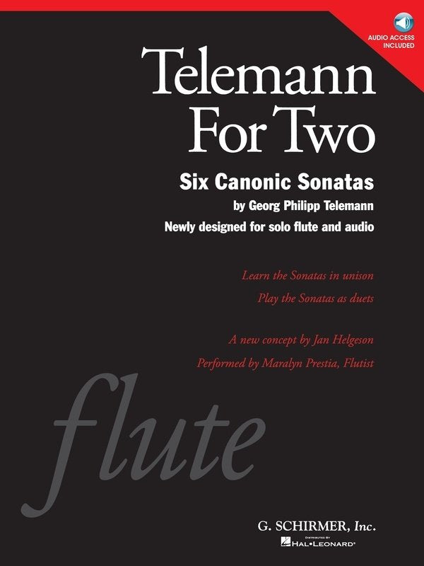 Telemann - 6 Canonic Sonatas for Flute Bk/ola