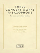 3 Concert Works for Saxophone Alto Sax/piano