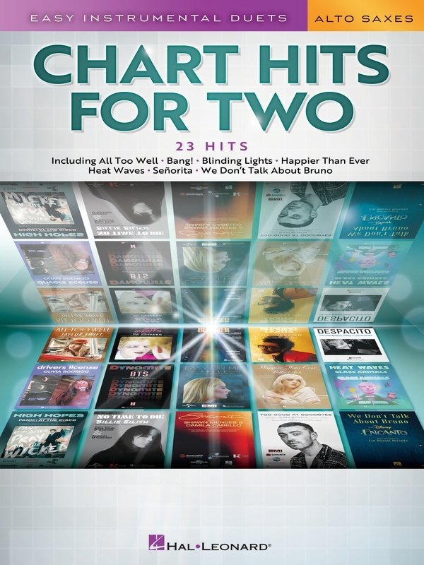 Chart Hits for Two Alto Saxes
