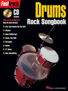 FASTTRACK DRUMS ROCK SONGBOOK BK/CD