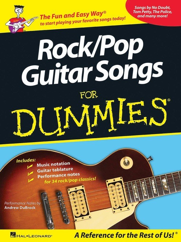 Rock Pop Guitar Songs for Dummies Gtr Tab
