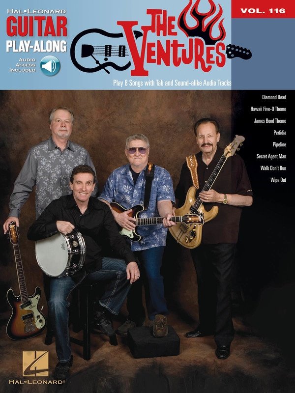The Ventures Guitar Playalong V116 Bk/ola