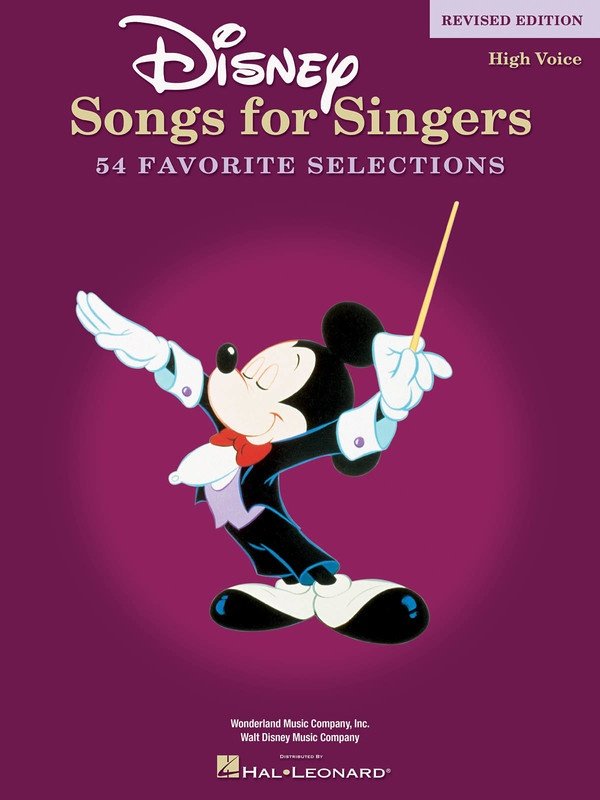 Disney Songs for Singers High Voice Revised Edition