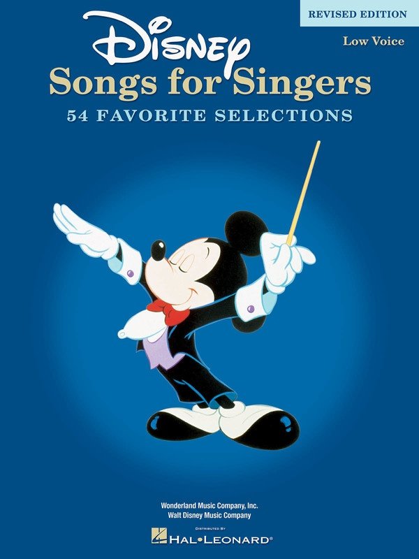 Disney Songs for Singers Low Voice Revised Edition