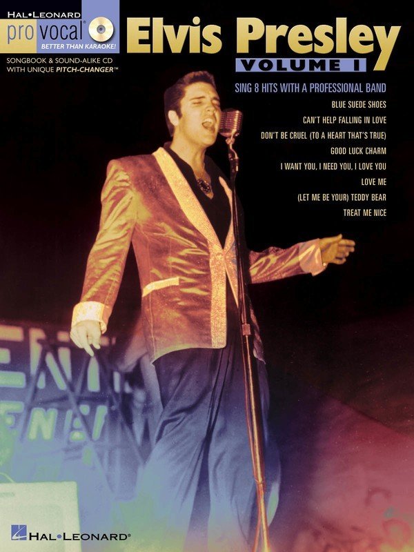 Elvis Presley Pro Vocal Men V10 Bk/cd
