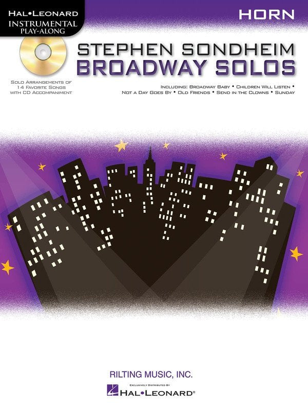 Stephen Sondheim Broadway Solos Bk/cd French Hor
