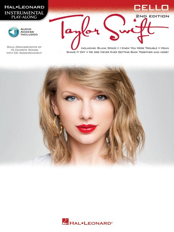 Taylor Swift Cello Playalong 2nd Ed Bk/ola