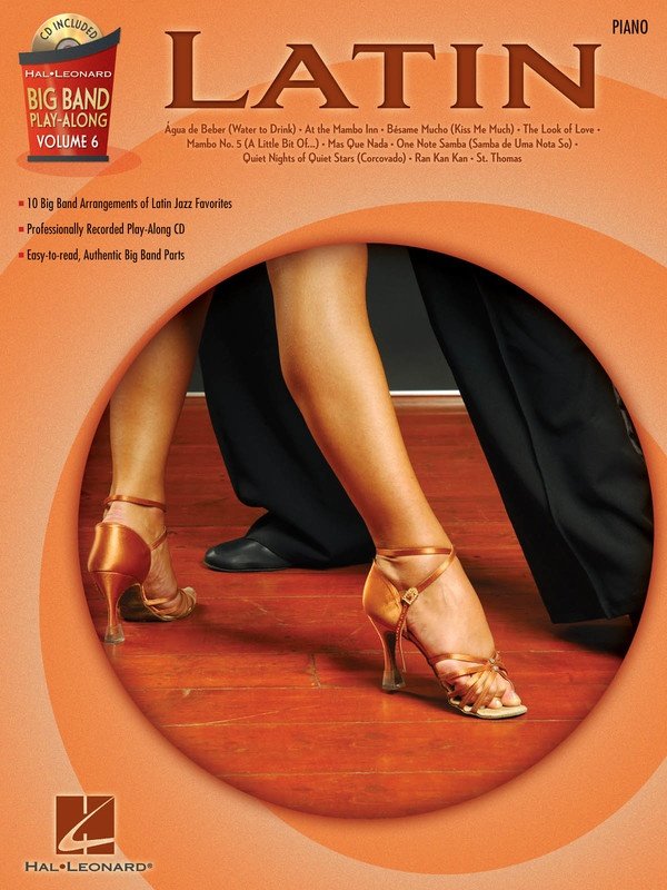 Big Band Play Along V6 Latin Piano Bk/cd