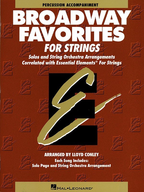 Ee Broadway Favorites for Strings Percussion Accompaniment