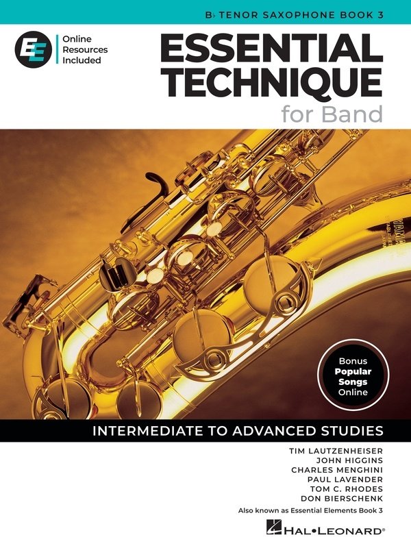 ESSENTIAL TECHNIQUE FOR BAND TENOR SAX BK 3 BK/OLM EEI