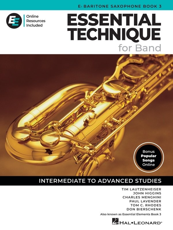ESSENTIAL TECHNIQUE FOR BAND BARITONE SAX BK 3 BK/OLM EEI