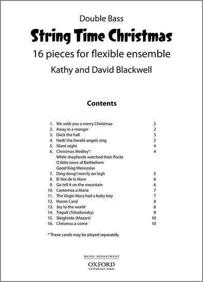 String Time Christmas Double Bass Part